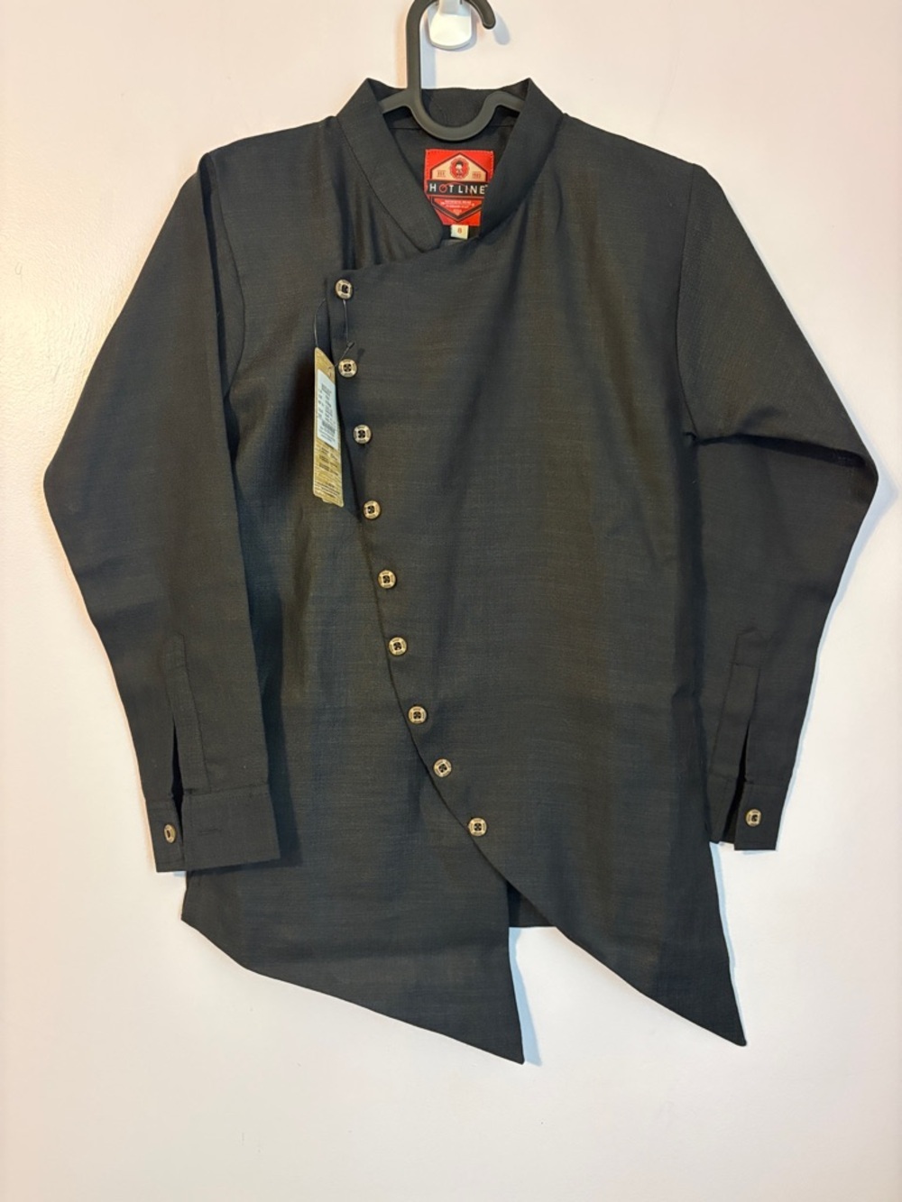 Hot Line Authentic Wear Black Asymmetrical Kurta size 8
